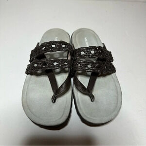 Merrell Terran Womens Sandals Flip Flops Size 7 In Espresso Brown 1119 J000416